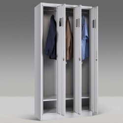 3 Doors Triple Column Steel Locker