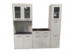 3 piece kitchen scheme with Base Unit, Free Standing Unit and Grocery Unit